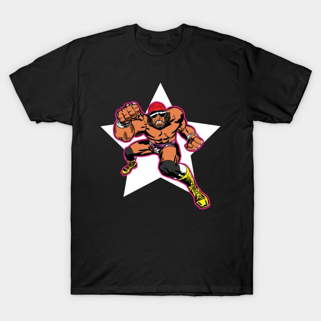 Macho Man Kirby Style T-Shirt by AJSMarkout